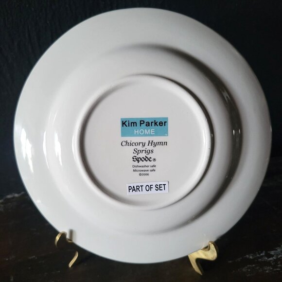 Set of 4 Kim Parker Home by Spode Chicory Hymn Dessert Plates Floral Pattern - Picture 6 of 7